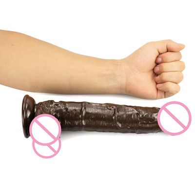 10 pouces Xxl Realiste Dildos Double Dildos personnalisés Gummie réel sentir gros coq de chien