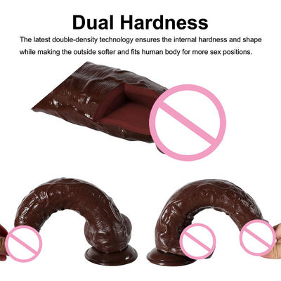 10 pouces Xxl Realiste Dildos Double Dildos personnalisés Gummie réel sentir gros coq de chien
