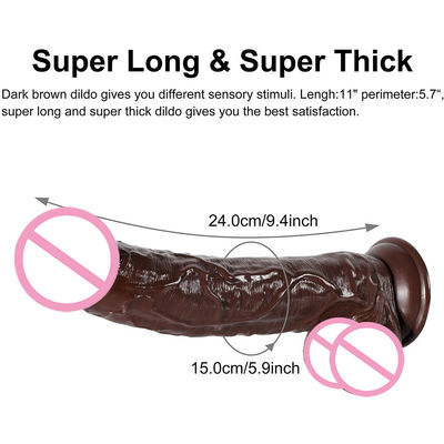 10 pouces Xxl Realiste Dildos Double Dildos personnalisés Gummie réel sentir gros coq de chien