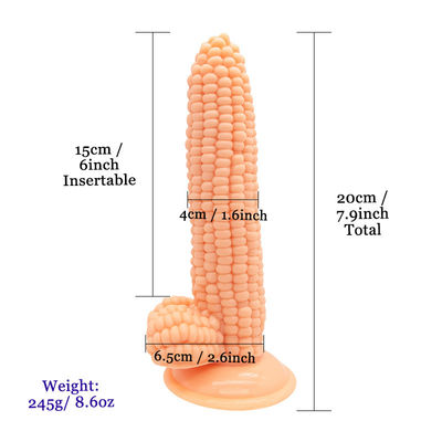 Enorme en forme de maïs Dildo réaliste Pénis de maïs Cob Dildo 245g