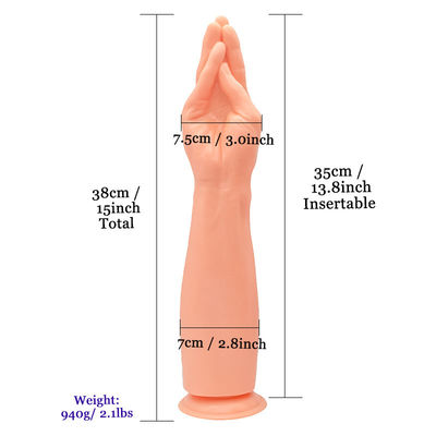 Jeux de sexe en PVC main en caoutchouc dildo tentacule grosse main de fisting dildo cul pénis