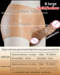 Les hommes sous-vêtements mâle pénis artificiel ceinture sur les culottes en culotte creuse solide 820g