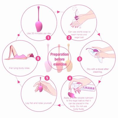 Vibrateur à billes de Kegel en silicone Vibrateur à billes de Kegel en poids