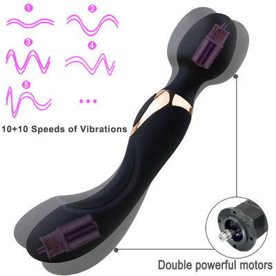 22cm personnelle femme AV baguette ODM 300g Vibrator du clitoris Massageur à baguette rechargeable