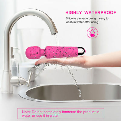 Femme Jouets sexuels en silicone Massageur Baguette magique portable Vibrateur rechargeable pour le clitoris