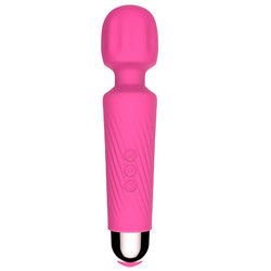 Femme Jouets sexuels en silicone Massageur Baguette magique portable Vibrateur rechargeable pour le clitoris
