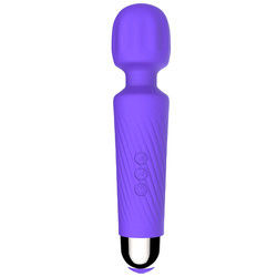 Femme Jouets sexuels en silicone Massageur Baguette magique portable Vibrateur rechargeable pour le clitoris