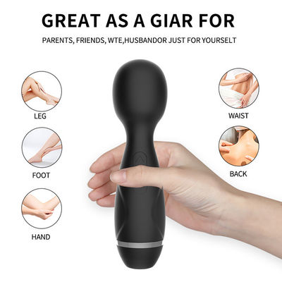 Mini sans fil japonais AV baguette Les filles sucent la chatte Vibrator de baguette de massage noir