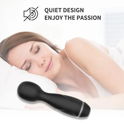 Mini sans fil japonais AV baguette Les filles sucent la chatte Vibrator de baguette de massage noir