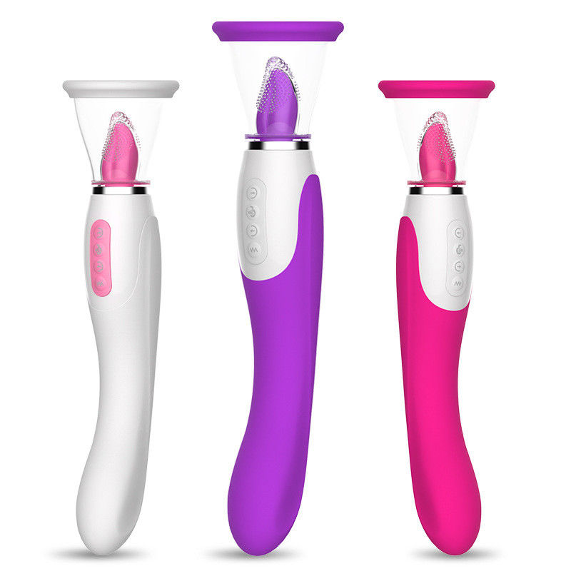 50dB Vibrateurs sexuels féminins Vibrateur sexuel jouet Langue féminine Dildos chauffage Tétons suceur
