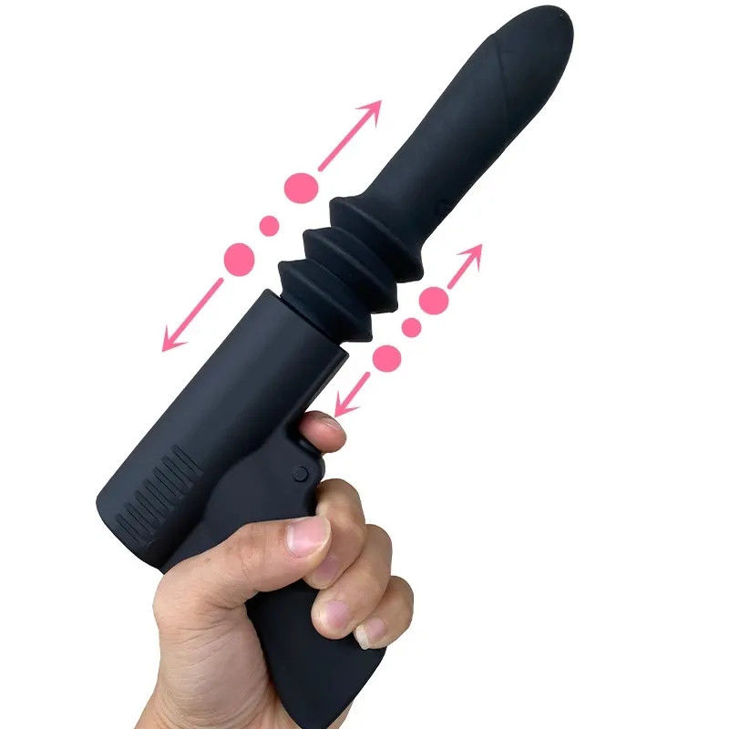 Mini pistolet en forme de vibrateur jouet sexuel automatique poussant machine sexuelle clitoris jouet sexuel