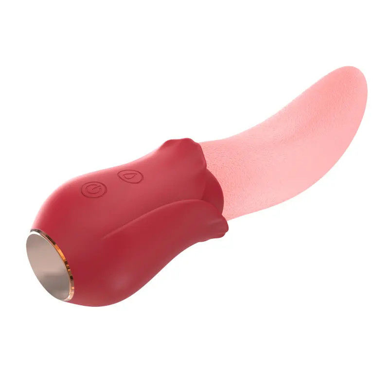 250g Rose Vibrator Jouet sexuel Tête Portable Stimulateur Clitoris Longue langue Vibrator