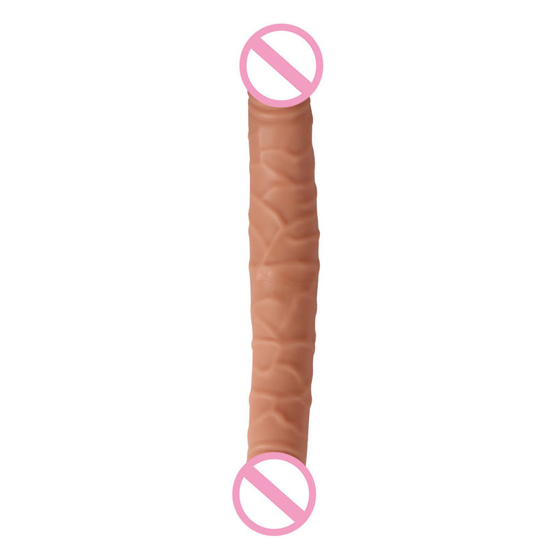Homme Femmes Dildo Sexe Jouets sexuels en caoutchouc Marron Carne Surface 30,5 x 4cm 430g