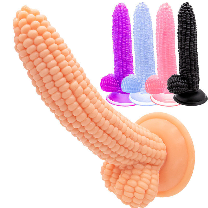 Enorme en forme de maïs Dildo réaliste Pénis de maïs Cob Dildo 245g