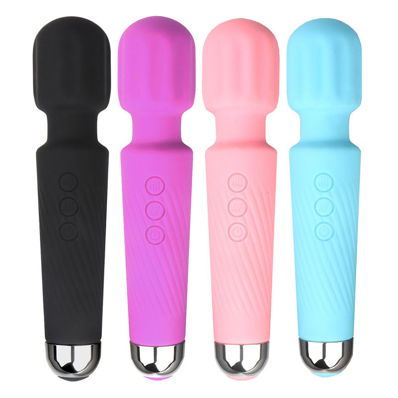 Femme Jouets sexuels en silicone Massageur Baguette magique portable Vibrateur rechargeable pour le clitoris