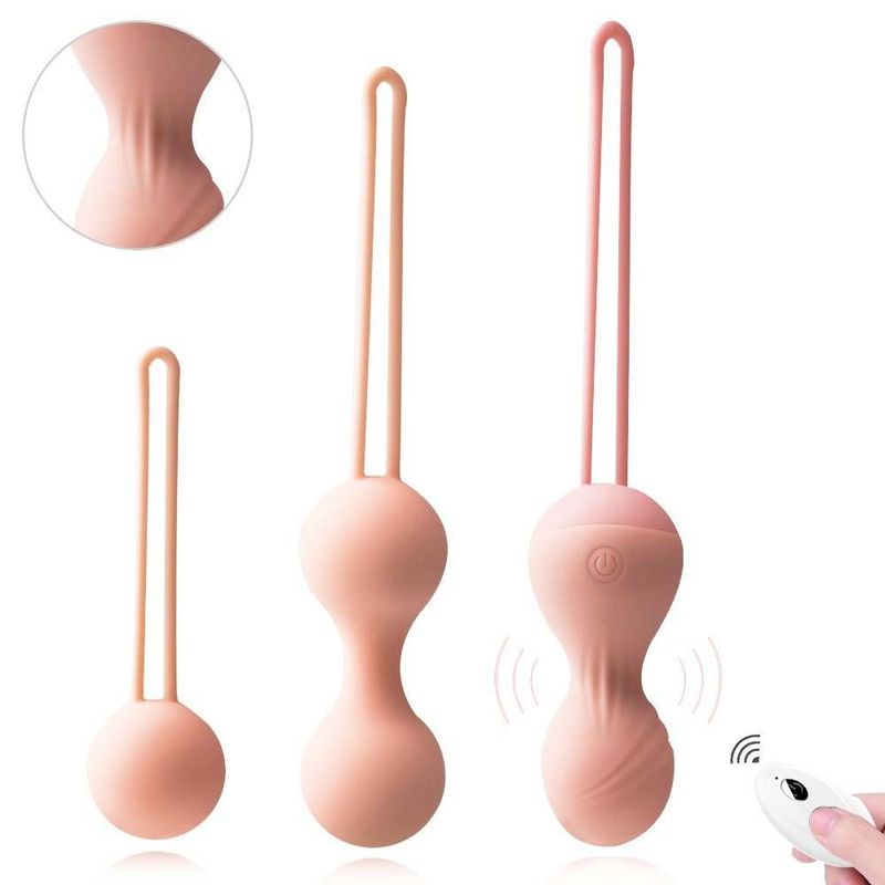 Boule à Kegel à distance vibrante de 20,5 x 4,3 x 4,3 cm Boule à Kegel pour homme 250g